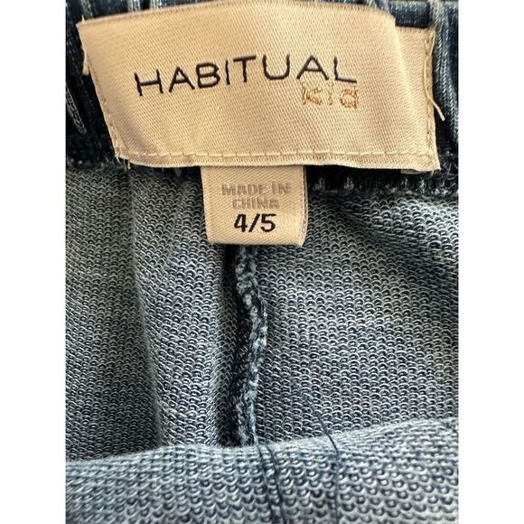 Habitual Kid Unisex Denim Jeggings Blue Size 4/5 Elastic Waistband - Picture 3 of 6